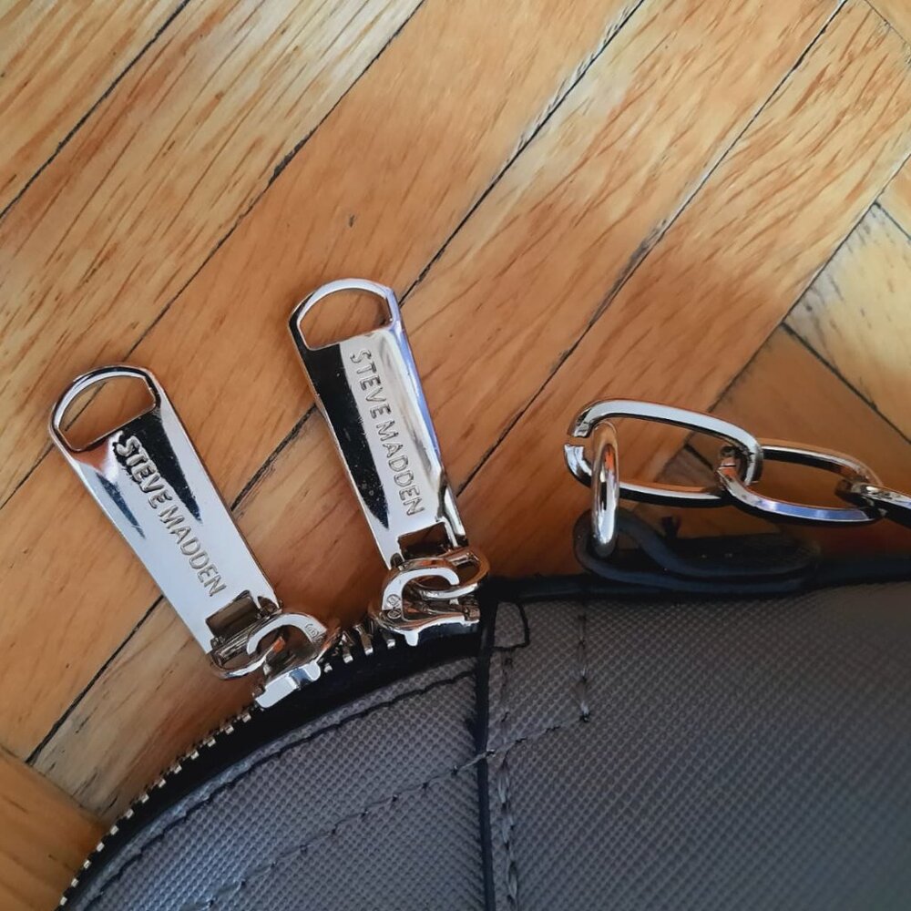 Steve Madden Crossbody bag black and grey, NEW - Picture 11 of 15